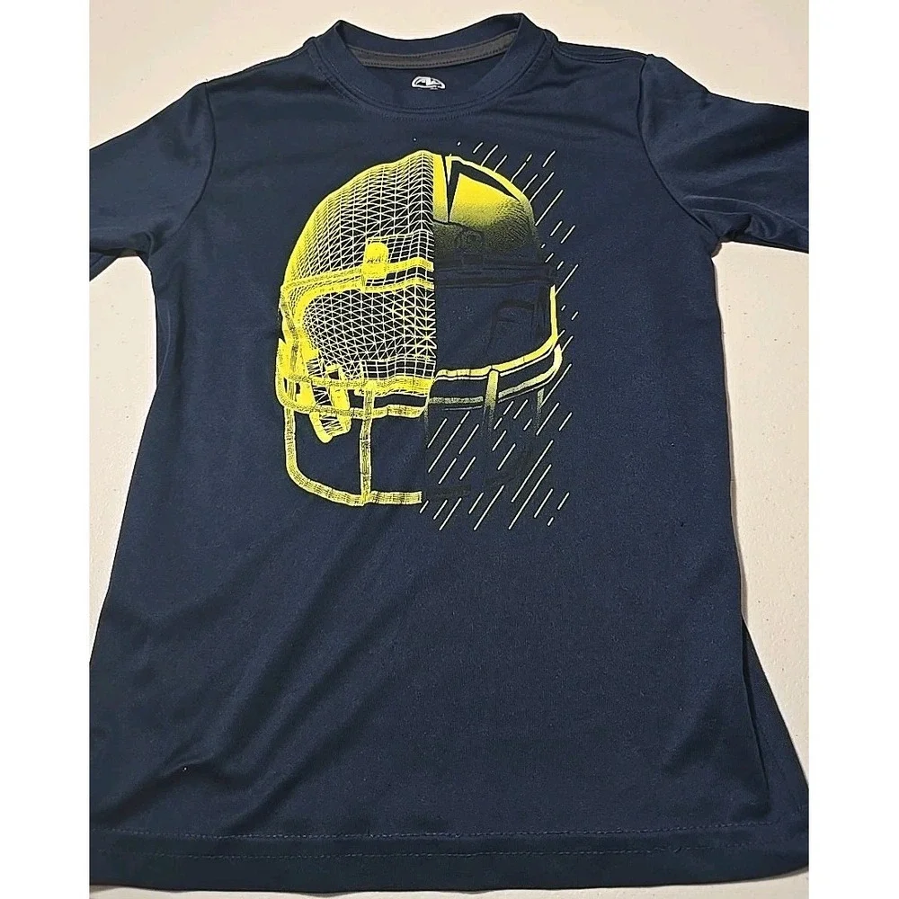 Athletic Works Boy's Size Small (6-7) Shirt Dri-Works Football Helmet
